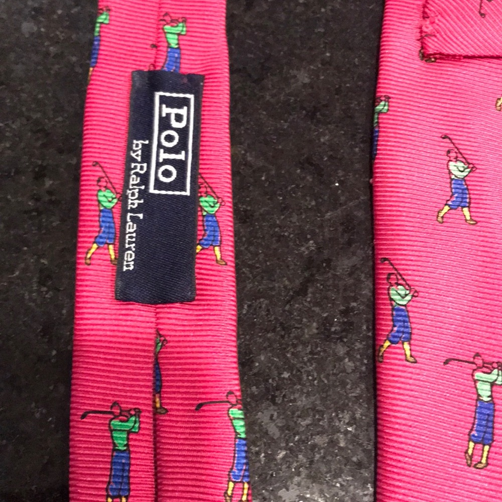 Polo by Ralph Lauren pink tie - Picture 3 of 4